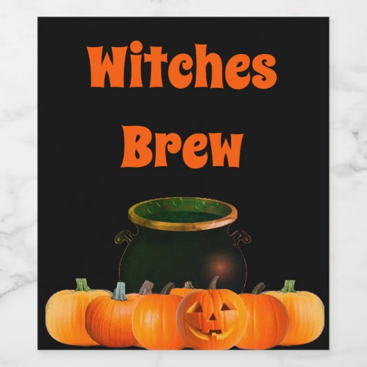 Hexen Brew Wine 6 Matte Labels Weinetikett (Einzelnes Label)