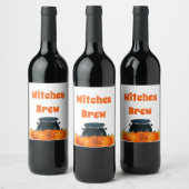 Hexen Brew Wine 6 Matte Labels Weinetikett (Flaschen)