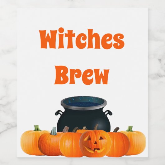 Hexen Brew Wine 6 Matte Labels Weinetikett (Einzelnes Label)