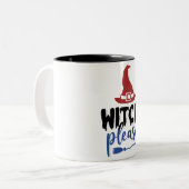 Hexen Brew Zweifarbige Tasse (Vorderseite Links)