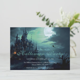 Hexen Burg Halloween-Party Einladung