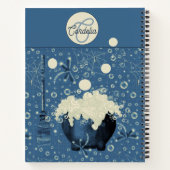 Hexen Caldron Blaues Rezept Notizblock (Rückseite)