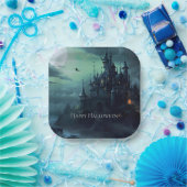 Hexen Castle Halloween Pappteller (Party)