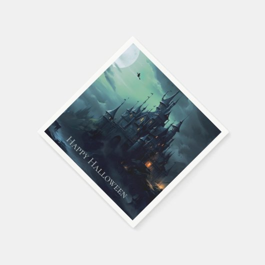 Hexen Castle Halloween Serviette (Ecke)