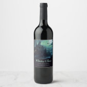 Hexen Castle Halloween Weinetikett (Vorderseite)