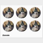 Hexen Cat Buchzeichen Sticker (Blatt)