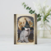 Hexen Cat Postcard Postkarte (Stehend Vorderseite)
