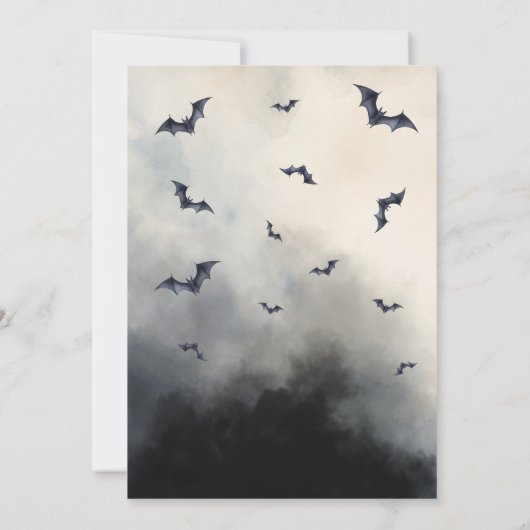 Hexen cauldron Halloween Baby Gender Reveal Einladung (Rückseite)