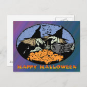 Hexen Cauldron Postkarte (Vorne/Hinten)