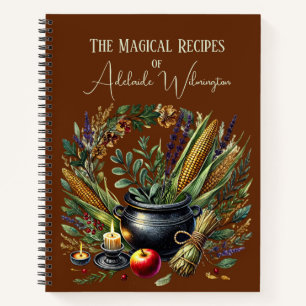 Hexen Cauldron Rezepte Personalisiert Notizblock