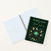 Hexen Cauldron Rezepte Personalisiert Notizblock (Innenseite)