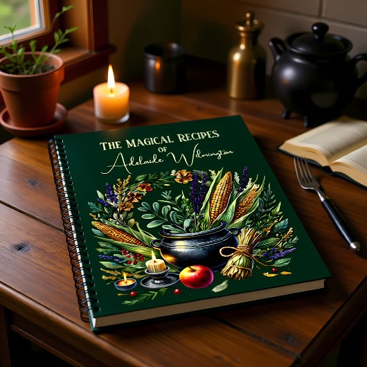 Hexen Cauldron Rezepte Personalisiert Notizblock
