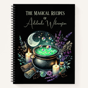 Hexen Cauldron Rezepte Personalisiert Notizblock