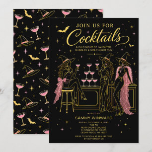 Hexen-Cocktails Halloween Mädchenabend Einladung