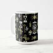 Hexen-Core-Ästhetik-Dekor Kaffeetasse (Vorderseite Links)