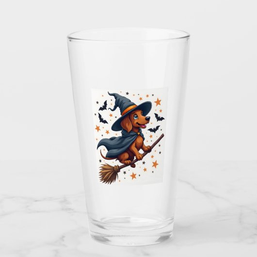 Hexen-Dachshund-Ekel Glas (Vorderseite)