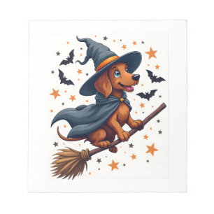 Hexen-Dachshund-Leckerei Notizblock
