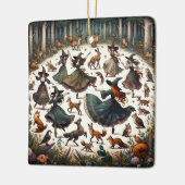 Hexen Dans: Verzauberte Ansammlung des Waldes Keramikornament (Links)