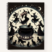 Hexen Dans: Verzauberte Ansammlung des Waldes Notizblock (Vorderseite)