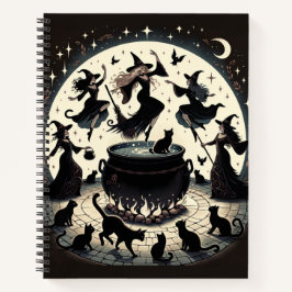 Hexen Dans: Verzauberte Ansammlung des Waldes Notizblock