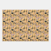 Hexen der Sechziger - Retro-Mode Halloween Geschenkpapier Set (Vorderseite 3)