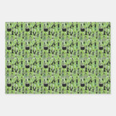 Hexen der Sechziger - Retro-Mode Halloween Geschenkpapier Set (Vorderseite 2)