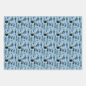 Hexen der Sechziger - Retro-Mode Halloween Geschenkpapier Set (Vorderseite)