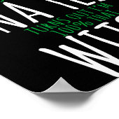 Hexen-Design - 100% diese Hexe - lustiges Hallowee Poster (Ecke)