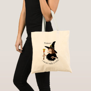 Hexen-Design Halloween-Süßigkeiten oder Saures Tragetasche