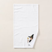 Hexen-Design Monogrammiert Badhandtuch Set (Handtuch)
