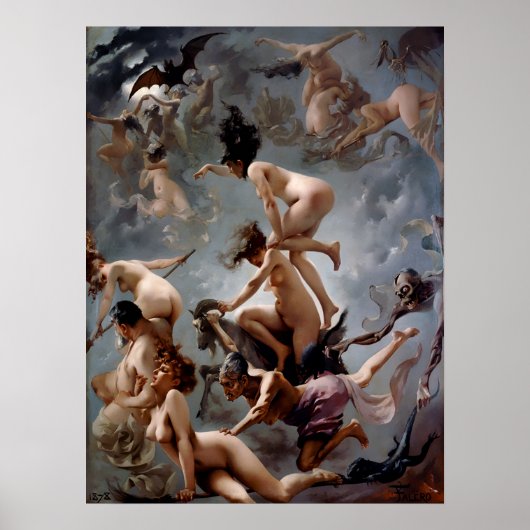 Hexen, die zum Sabbat gehen - Luis Ricardo Falero Poster (Vorne)