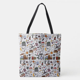 Hexen-Doodle in Farbe Tasche
