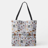 Hexen-Doodle in Farbe Tasche (Rückseite)