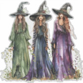 Hexen drei aufkleber (Vorderseite)