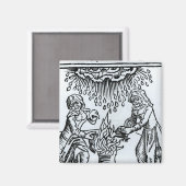 Hexen Einen Zauber machen, 1489 Magnet (Vorderseite/Rückseite)