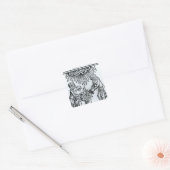 Hexen Einen Zauber machen, 1489 Quadratischer Aufkleber (Umschlag)