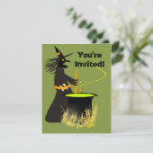 Hexen einladen einladung (Stehend Vorderseite)