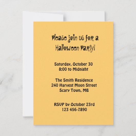 Hexen einladen einladung (Rückseite)