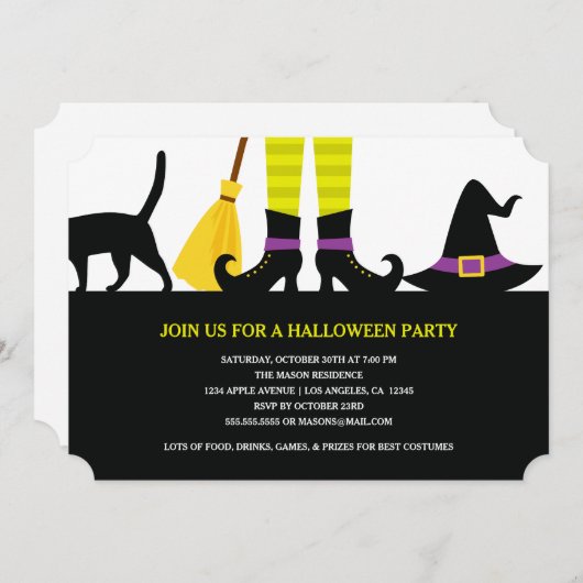 Hexen Einladung (Vorne/Hinten)