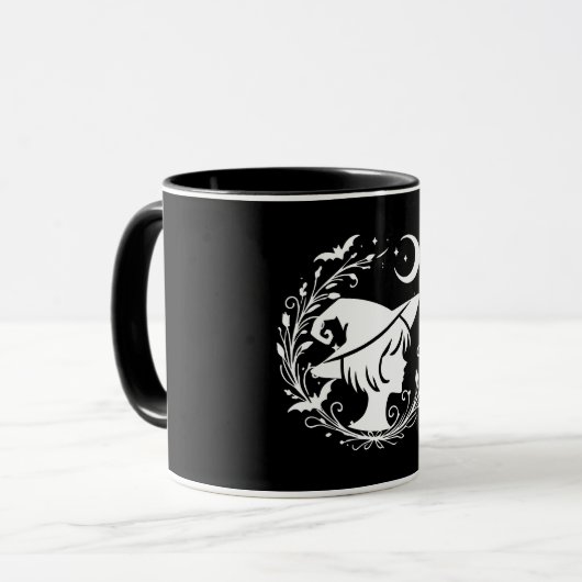 Hexen-Elfen-Wicca-Magie-Hexen-Halloween Tasse (Vorderseite Links)