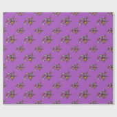 Hexen-Emoji Geschenkpapier (Flach)