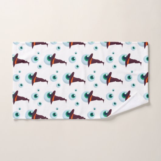 Hexen Eye Halloween Muster Badhandtuch Set (Handtuch)