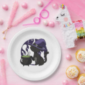 Hexen Familiar Black Cat Pappteller (Party)