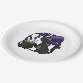 Hexen Familiar Black Cat Pappteller (Schrägansicht)