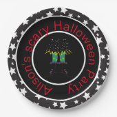 Hexen Feet Halloween-Party Pappteller (Vorderseite)