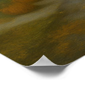 Hexen fliegen auf den Besen Poster (Ecke)