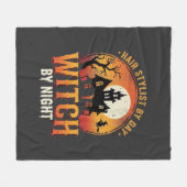 Hexen-Friseur Halloween Vintage Design_1 Fleecedecke (Vorderseite (Horizontal))