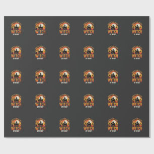 Hexen-Friseur Halloween Vintage Design_1 Geschenkpapier