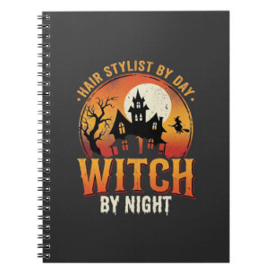 Hexen-Friseur Halloween Vintage Design_1 Notizblock