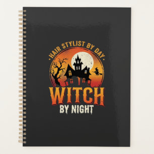 Hexen-Friseur Halloween Vintage Design_1 Planer